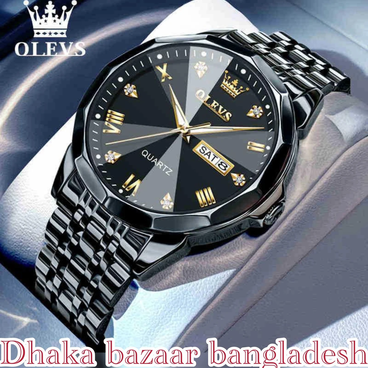 OLIVESZ নতুন ডিজাইনের পুরুষদের জন্য ঘড়ি BLACK.