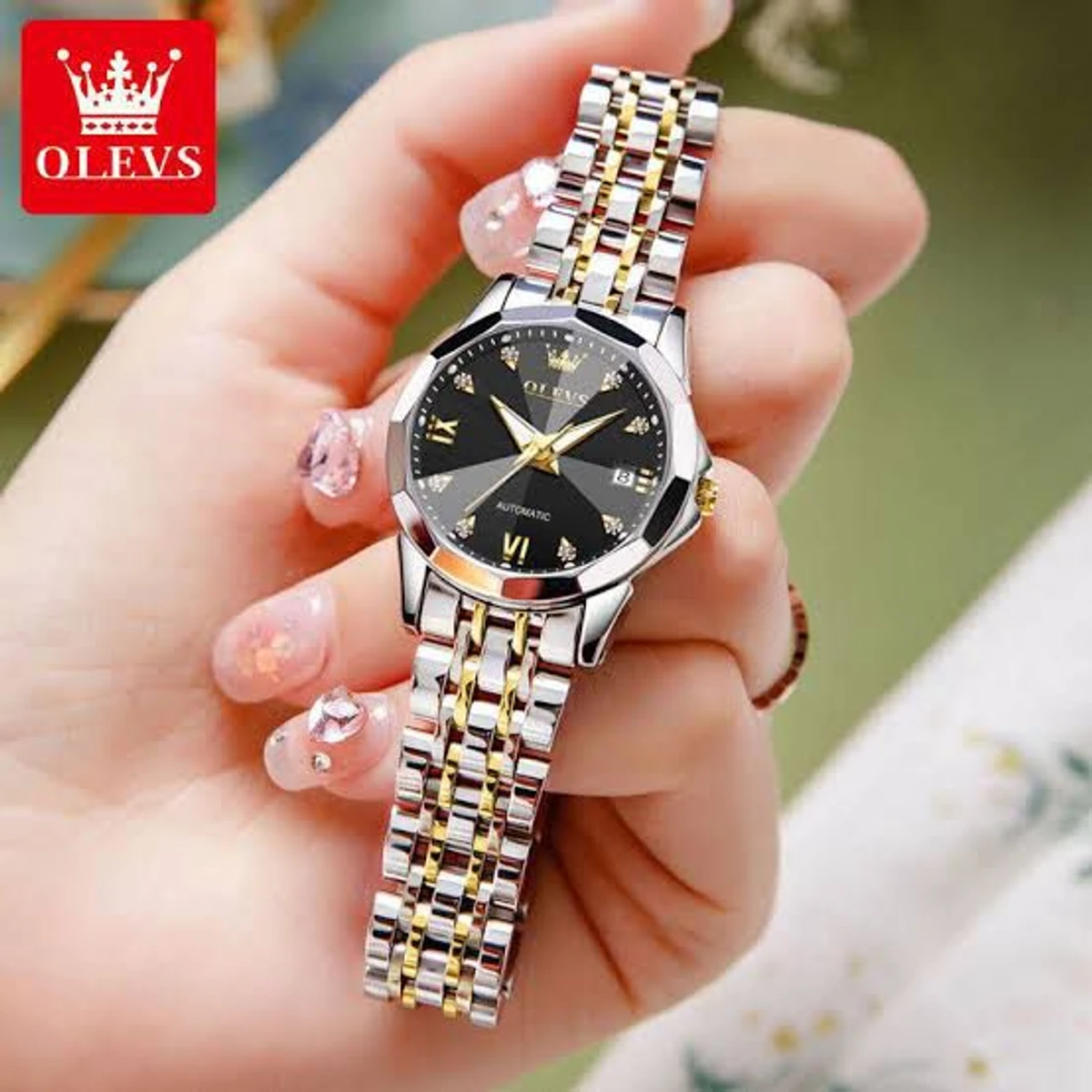 WOMAN OLIVES 81999 নতুন ডিজাইনের মেয়েদের জন্য ঘড়ি SILVER GOLDEN BLACK